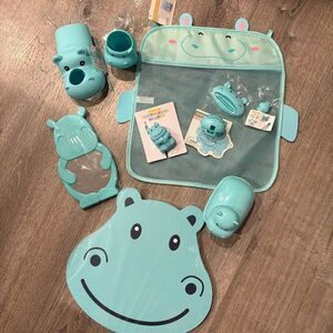 Kid's Hippo Bath Set 9  Pieces